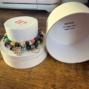 Oh Happy Day! Multicolor Charm Bracelet set